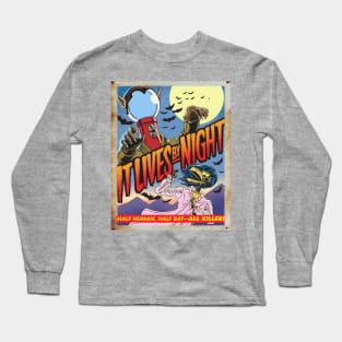 Mystery Science Rusty Barn Sign 3000 - It Lives By Night Long Sleeve T-Shirt